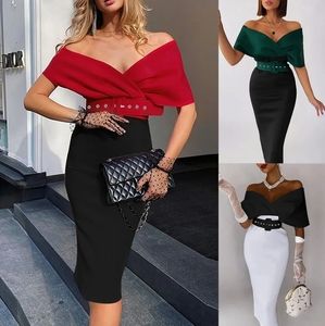 Fashion 2 color midi dress new size,S,M, L, XL, XXL Available Strech Material.